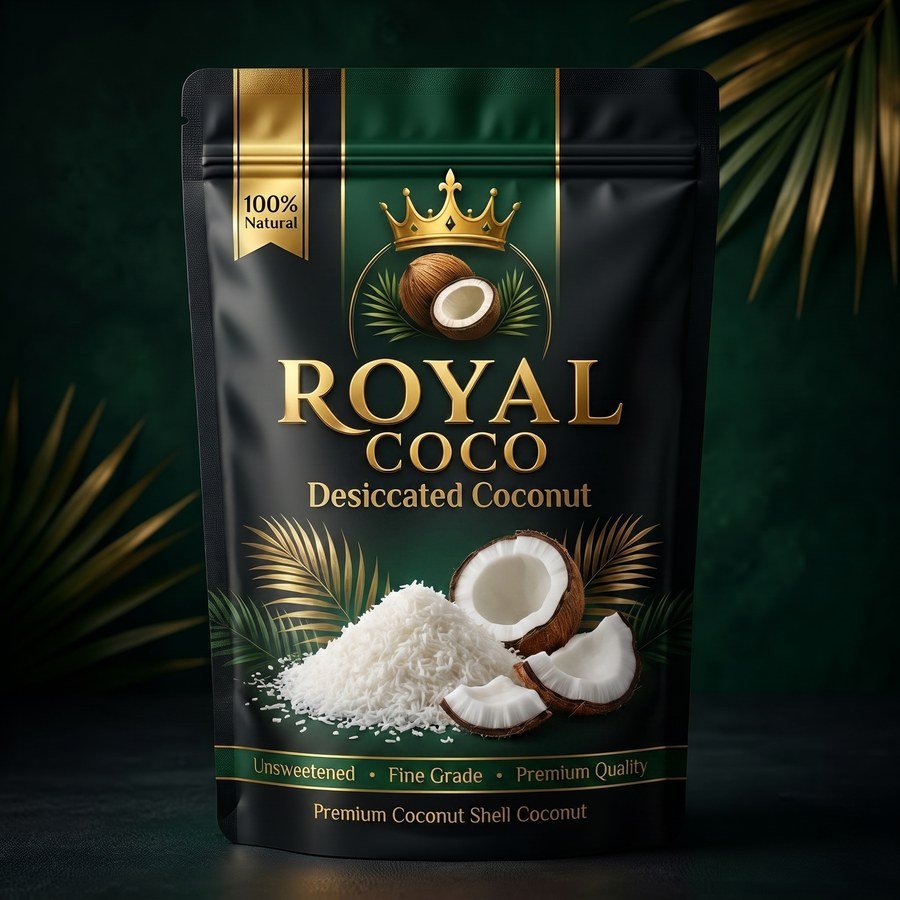 Royal Coco Premium Desiccated Coconut pouch